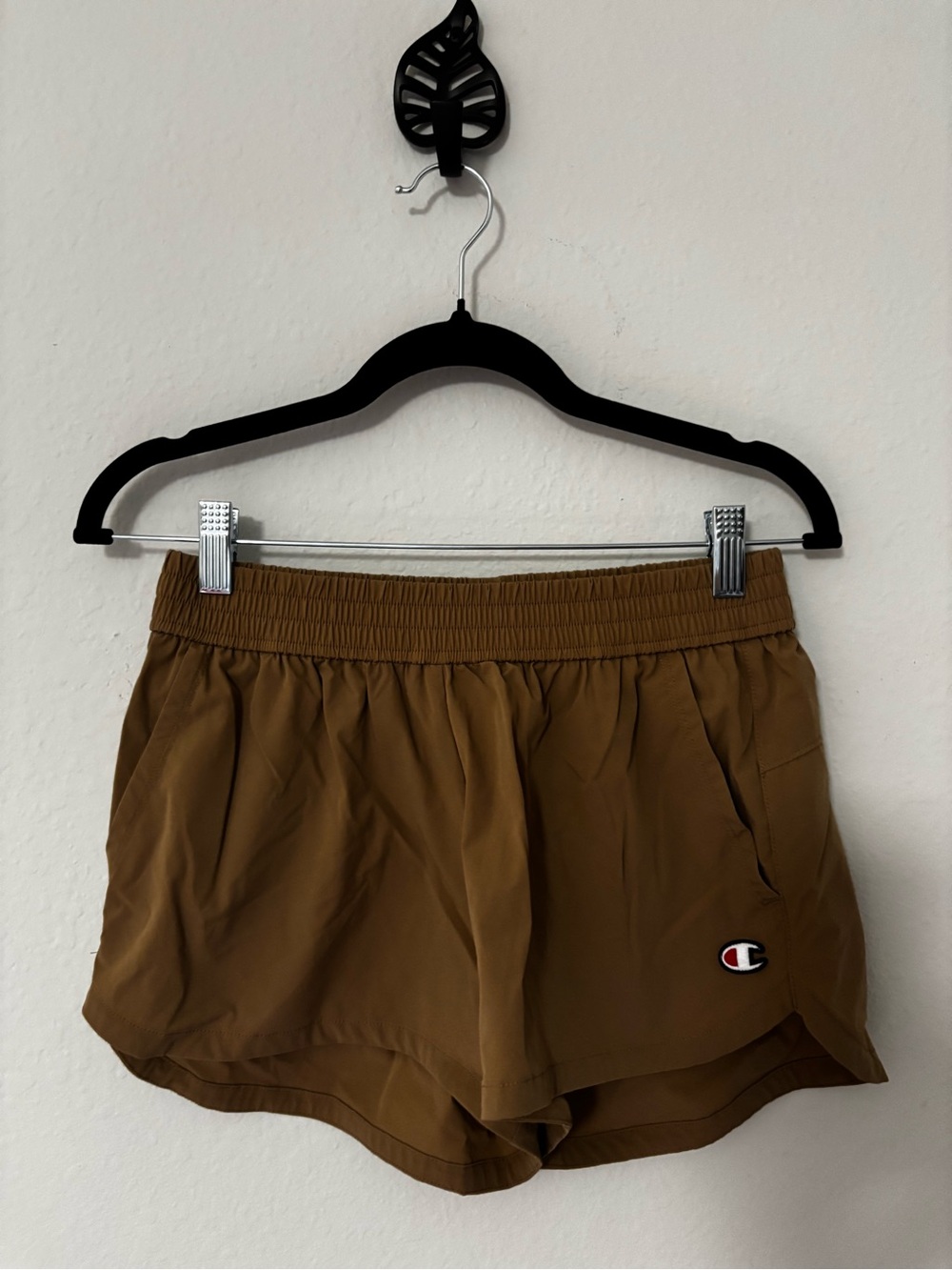 Champion Athletic Running Shorts Olive Brown S EUC